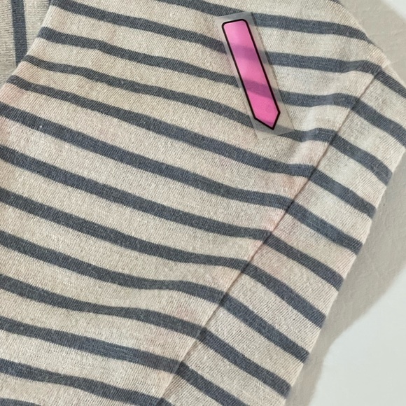 Columbia Womens T-Shirt Scoop Neck Multicolor Stripe Stretch 3/4 Sleeve Medium - Picture 7 of 9